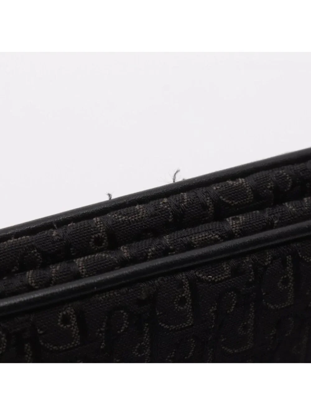 Dior Shoulder Bag Trotter Street Chic Black Canvas Leather